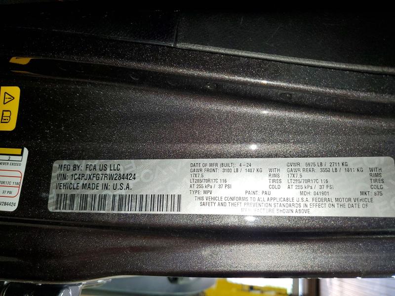 Продаж на аукціоні авто 2024 Jeep Wrangler, vin: 1C4PJXFG7RW284424, номер лоту: 50649966
