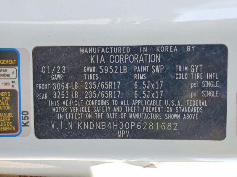 Продаж на аукціоні авто 2023 Kia Carnival, vin: KNDNB4H30P6281682, номер лоту: 50483446