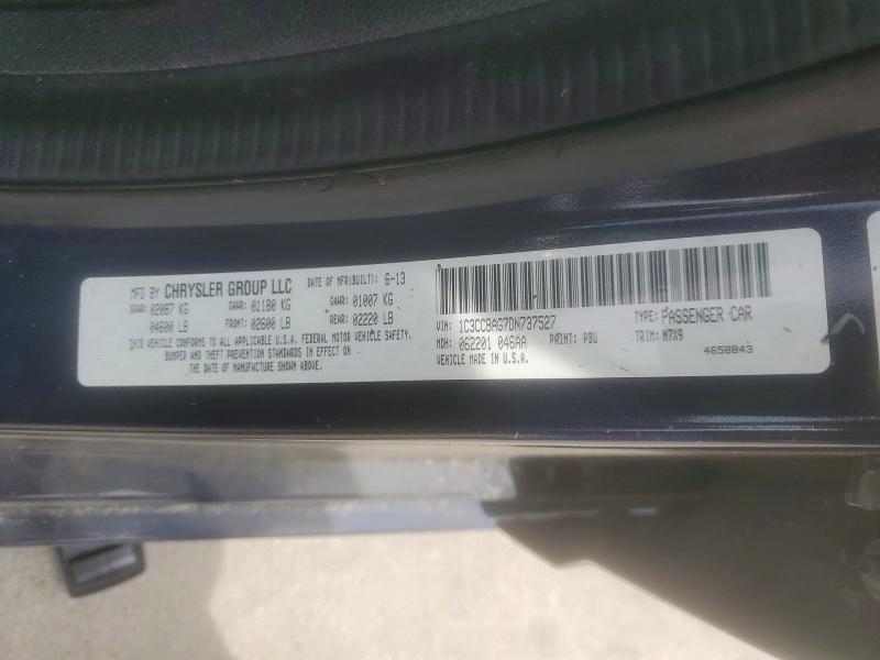 Aukcja sprzedaży 2013 Chrysler 200, vin: 1C3CCBAG7DN737527, numer aukcji: 48263756
