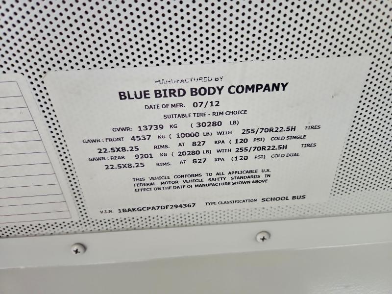 Продаж на аукціоні авто 2013 Blub School Bus, vin: 1BAKGCPA7DF294367, номер лоту: 48614296