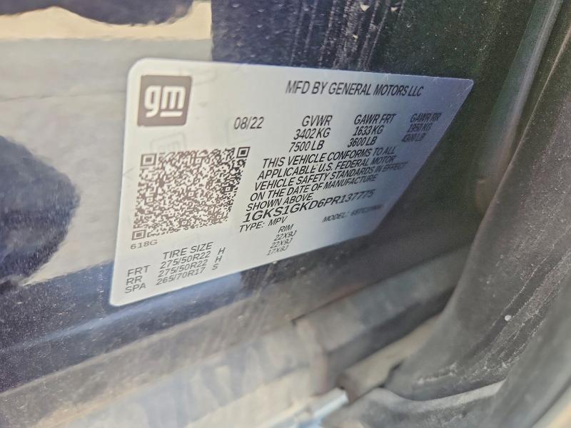 Продажа на аукционе авто 2023 Gmc Yukon Xl, vin: 1GKS1GKD6PR137775, номер лота: 50238686