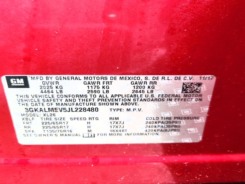 2018 Gmc Terrain მანქანა იყიდება აუქციონზე, vin: 3GKALMEV5JL228480, აუქციონის ნომერი: 48338236