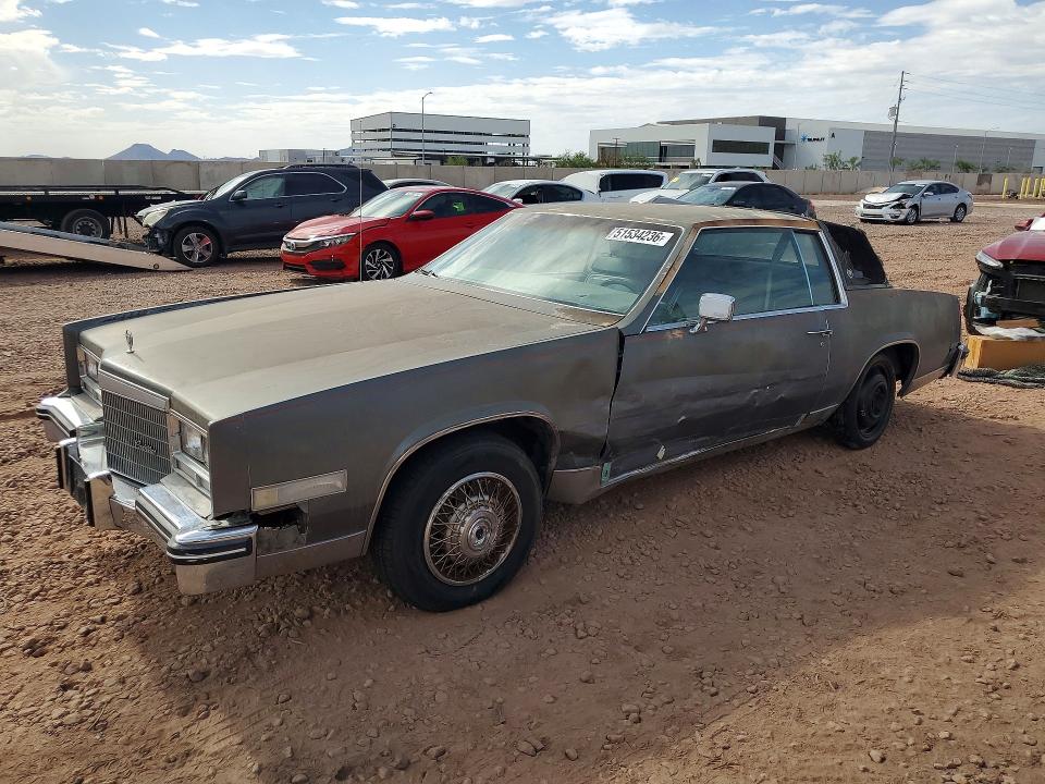 1985 Cadillac Eldorado მანქანა იყიდება აუქციონზე, vin: 1G6EL5785FE633727, აუქციონის ნომერი: 51534236