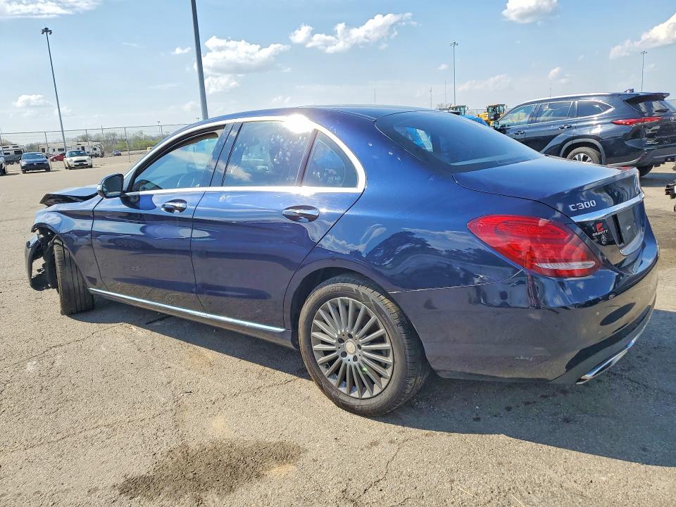 2015 Mercedes-benz C მანქანა იყიდება აუქციონზე, vin: 55SWF4KB9FU027494, აუქციონის ნომერი: 49152546
