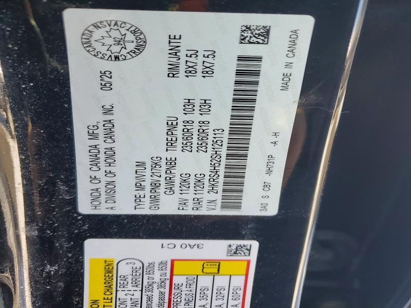 Продаж на аукціоні авто 2025 Honda Cr-v, vin: 2HKRS4H52SH125113, номер лоту: 48232826