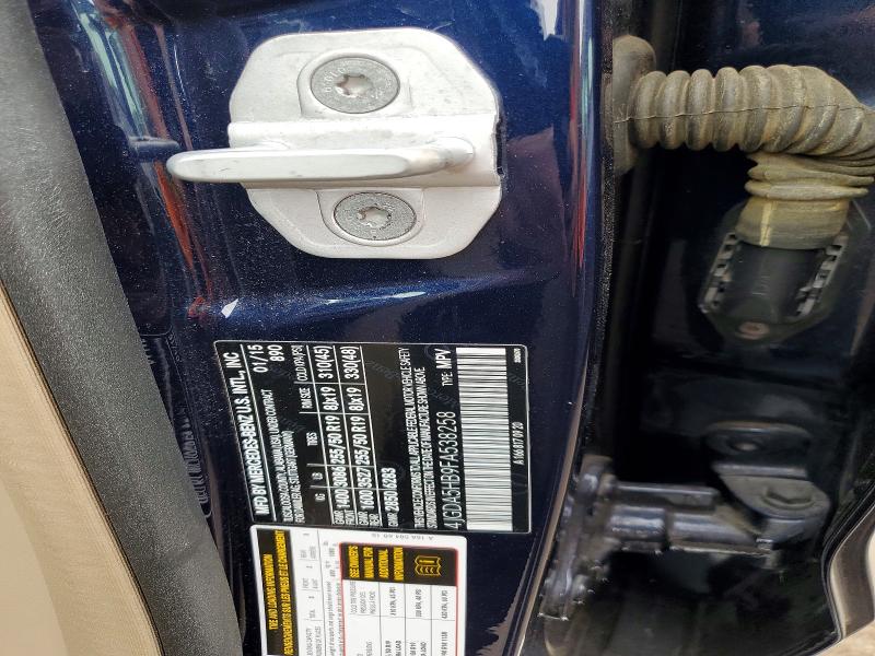 Продажа на аукционе авто 2015 Mercedes-benz Ml, vin: 4JGDA5HB9FA538258, номер лота: 50793266