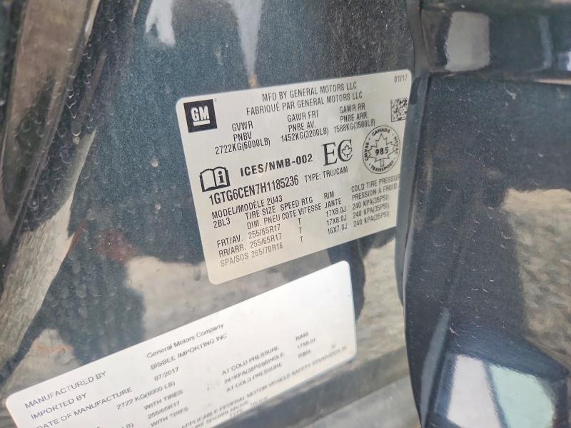Aukcja sprzedaży 2017 Gmc Canyon, vin: 1GTG6CEN7H1185236, numer aukcji: 49042906