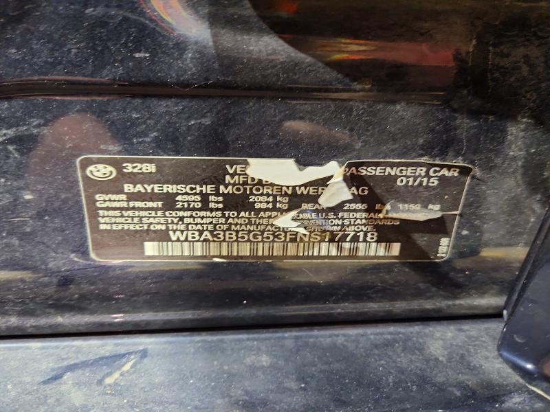 Продажа на аукционе авто 2015 Bmw 328, vin: WBA3B5G53FNS17718, номер лота: 48022616