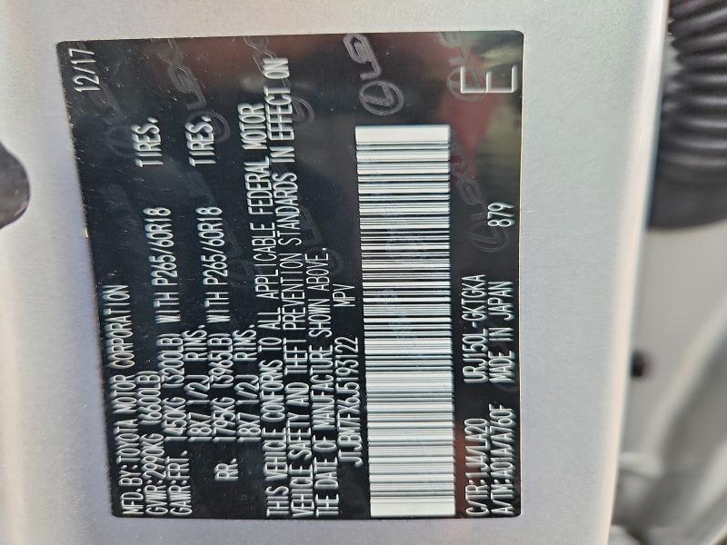 Продаж на аукціоні авто 2018 Lexus Gx, vin: JTJBM7FX6J5193122, номер лоту: 51073926