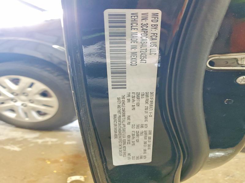 2020 Dodge Journey მანქანა იყიდება აუქციონზე, vin: 3C4PDCAB4LT243547, აუქციონის ნომერი: 51178226
