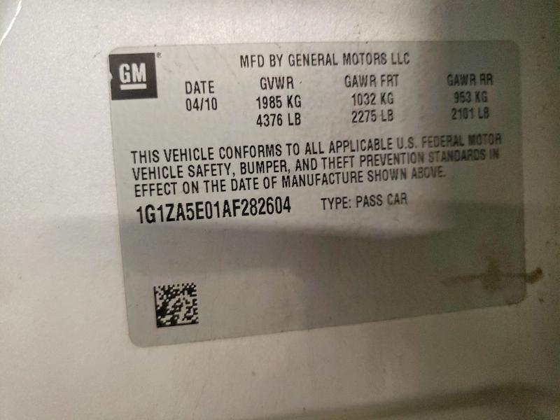 Продаж на аукціоні авто 2010 Chevrolet Malibu, vin: 1G1ZA5E01AF282604, номер лоту: 50835406
