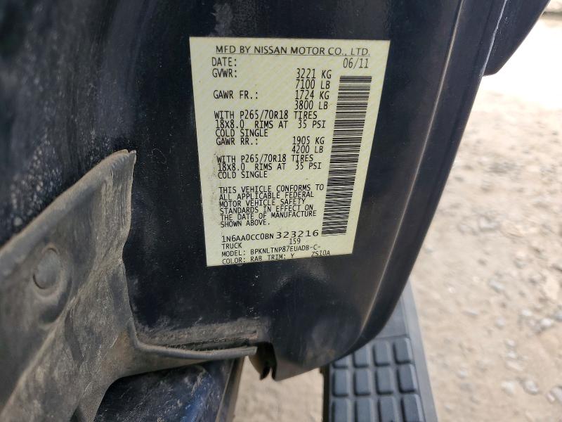 Продажа на аукционе авто 2011 Nissan Titan, vin: 1N6AA0CC0BN323216, номер лота: 47410576