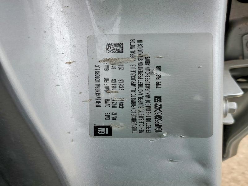 2012 Buick Verano მანქანა იყიდება აუქციონზე, vin: 1G4PP5SK5C4221558, აუქციონის ნომერი: 50953016