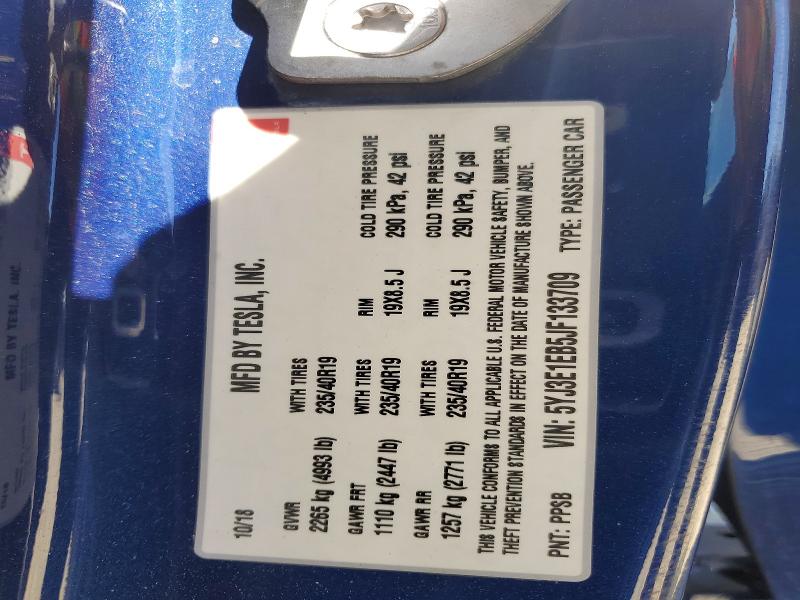 Aukcja sprzedaży 2018 Tesla Model 3, vin: 5YJ3E1EB5JF133709, numer aukcji: 48533666