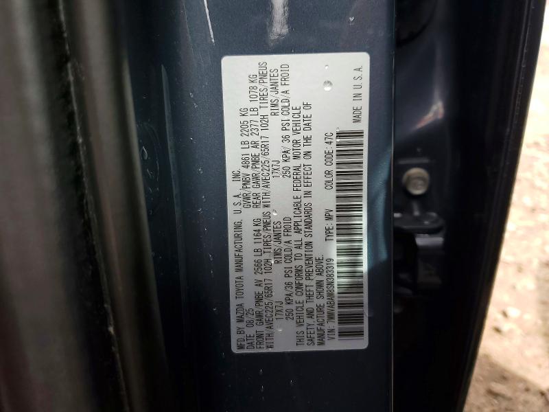 Продаж на аукціоні авто 2025 Mazda Cx-50, vin: 7MMVABAM8SN383319, номер лоту: 50435396