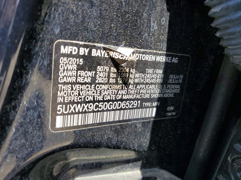 Aukcja sprzedaży 2016 Bmw X3, vin: 5UXWX9C50G0D65291, numer aukcji: 51255956