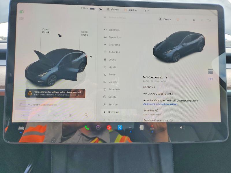 49761436 :رقم المزاد ، 7SAYGDED5SF249158 vin ، 2025 Tesla Model Y مزاد بيع