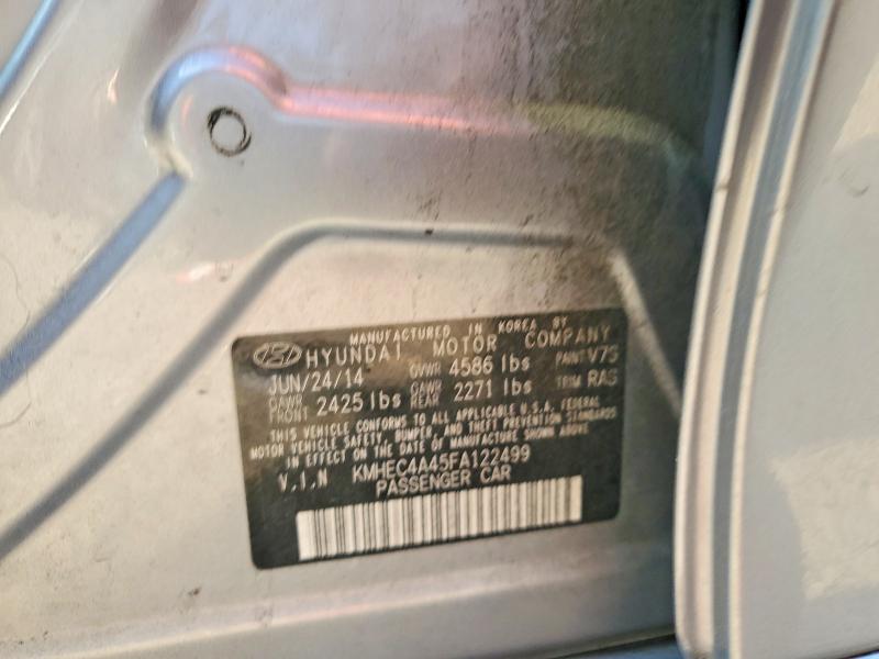 Aukcja sprzedaży 2015 Hyundai Sonata Hybrid, vin: KMHEC4A45FA122499, numer aukcji: 48606966