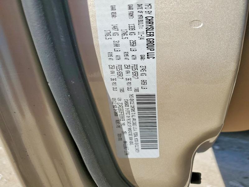 49257666 :رقم المزاد ، 2C4RDGBG9FR599039 vin ، 2015 Dodge Grand Caravan مزاد بيع