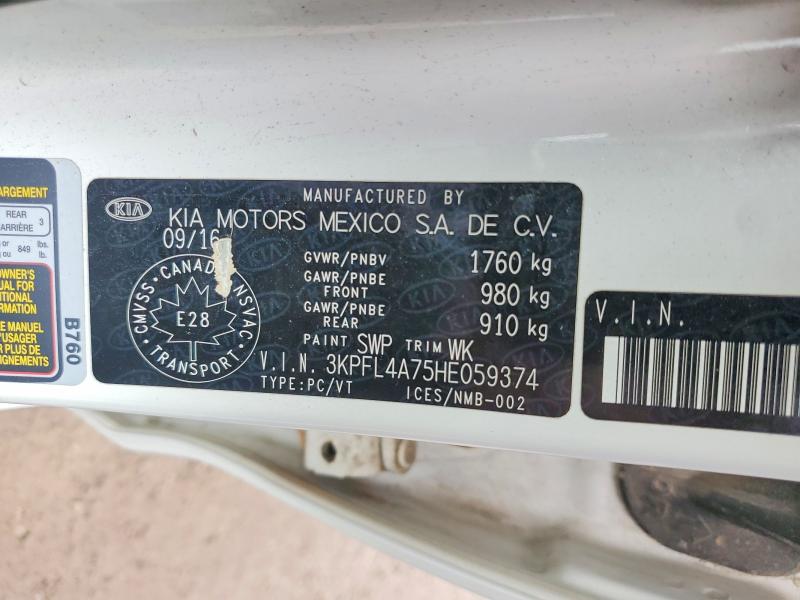 49780446 :رقم المزاد ، 3KPFL4A75HE059374 vin ، 2017 Kia Forte مزاد بيع