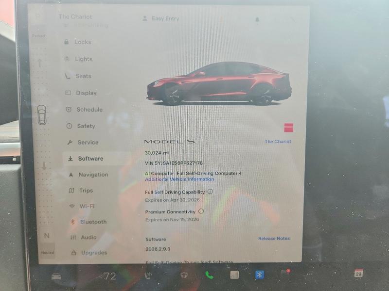 Продажа на аукционе авто 2023 Tesla Model S, vin: 5YJSA1E56PF527178, номер лота: 51034906