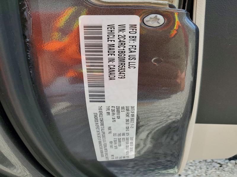 49599926 :رقم المزاد ، 2C4RC1BG0MR593479 vin ، 2021 Chrysler Pacifica مزاد بيع