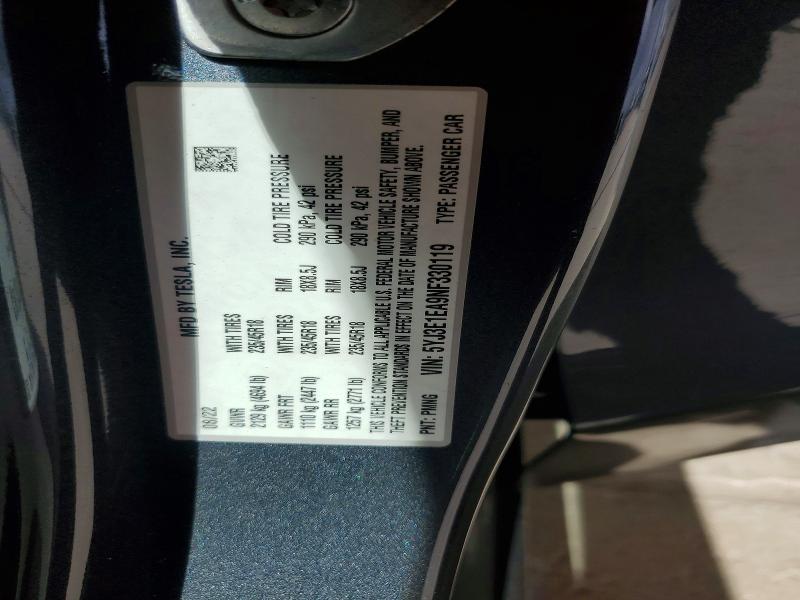 Aukcja sprzedaży 2022 Tesla Model 3, vin: 5YJ3E1EA9NF330119, numer aukcji: 48432446