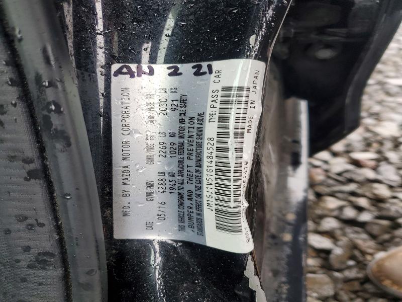 50591936 :رقم المزاد ، JM1GJ1V51G1484528 vin ، 2016 Mazda 6 مزاد بيع