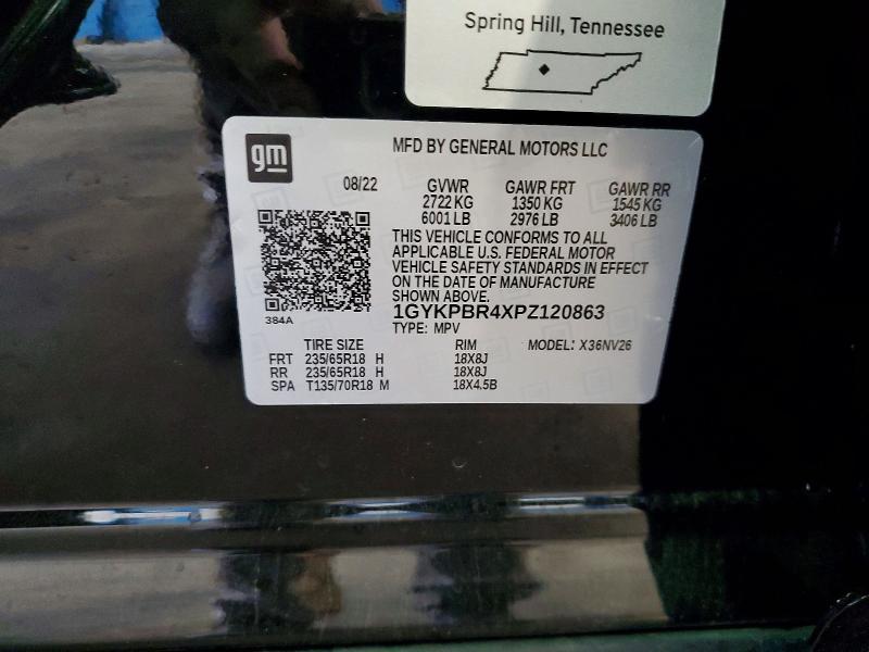 Aukcja sprzedaży 2023 Cadillac Xt6, vin: 1GYKPBR4XPZ120863, numer aukcji: 50258916