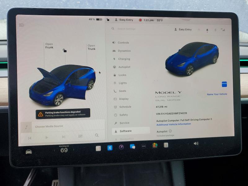 Продаж на аукціоні авто 2021 Tesla Model Y, vin: 5YJYGAEEXMF214039, номер лоту: 51646846