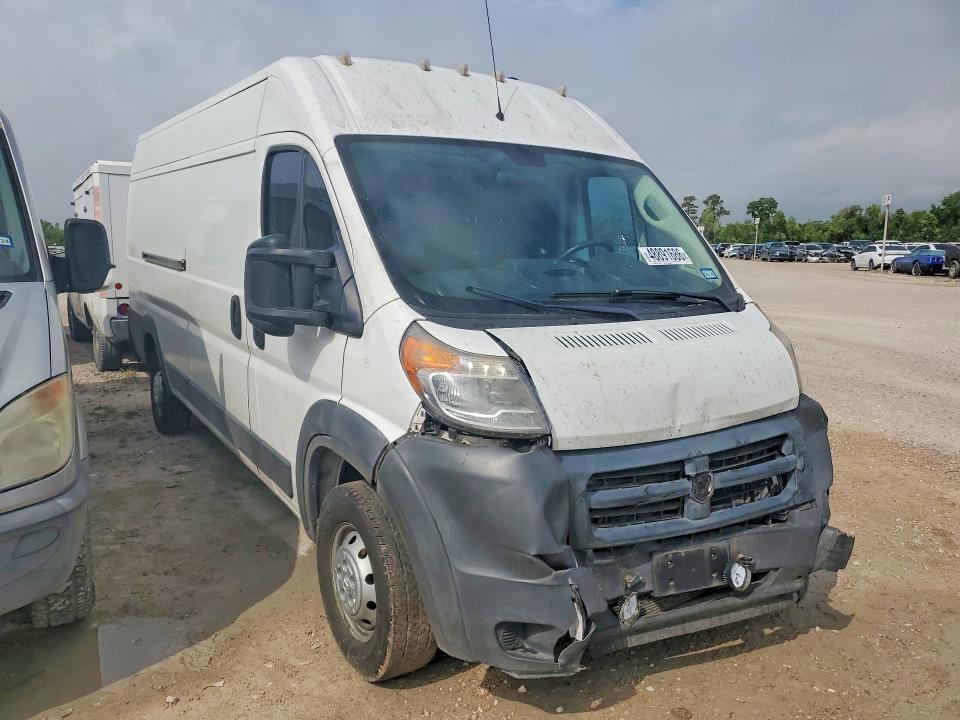 2018 Ram Promaster 3500 მანქანა იყიდება აუქციონზე, vin: 3C6URVJG0JE106724, აუქციონის ნომერი: 48891686