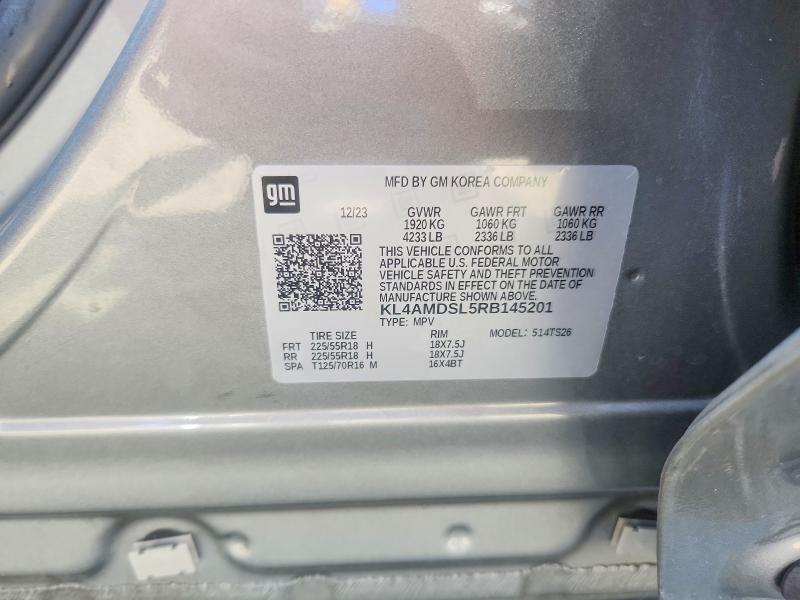 48437816 :رقم المزاد ، KL4AMDSL5RB145201 vin ، 2024 Buick Encore Gx مزاد بيع