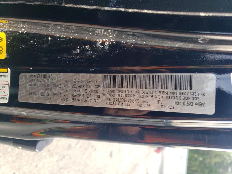 Aukcja sprzedaży 2020 Jeep Wrangler Unlimited, vin: 1C4HJXEN0LW148776, numer aukcji: 48896166