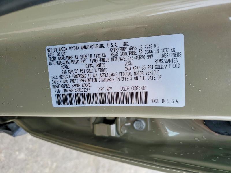 Aukcja sprzedaży 2024 Mazda Cx-50, vin: 7MMVABEYXRN232215, numer aukcji: 48909326