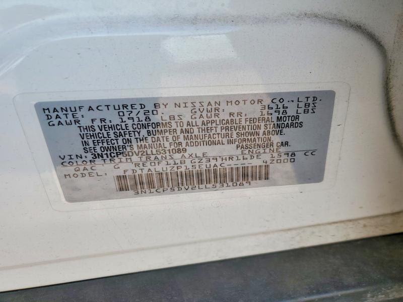 Продажа на аукционе авто 2020 Nissan Kicks, vin: 3N1CP5DV2LL531089, номер лота: 49142556