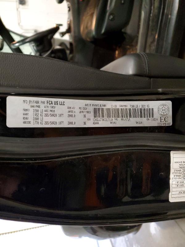 Aukcja sprzedaży 2019 Dodge Durango, vin: 1C4SDJCT8KC617110, numer aukcji: 51451676