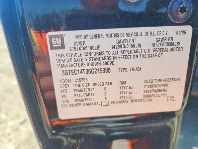 Aukcja sprzedaży 2006 Gmc New Sierra, vin: 3GTEC14T96G215985, numer aukcji: 49647666