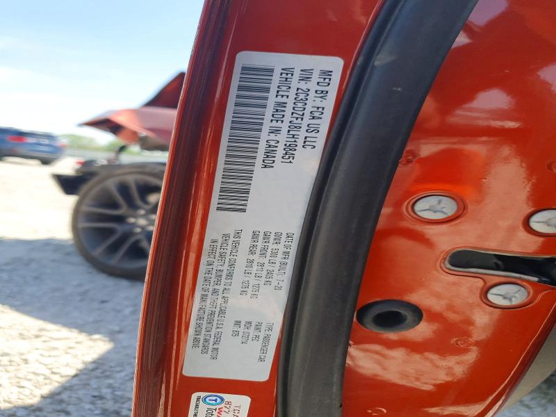 Продажа на аукционе авто 2020 Dodge Challenger, vin: 2C3CDZFJ8LH198451, номер лота: 50057056