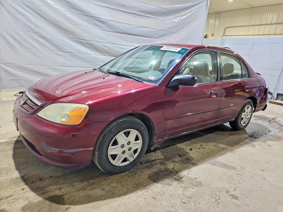 2003 Honda Civic მანქანა იყიდება აუქციონზე, vin: 1HGES16503L029463, აუქციონის ნომერი: 49082316