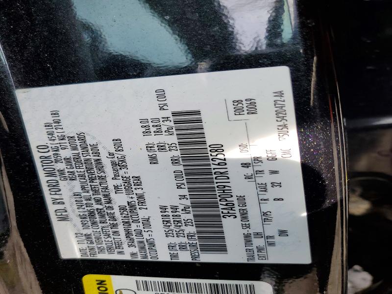 Aukcja sprzedaży 2013 Ford Fusion, vin: 3FA6P0H91DR162580, numer aukcji: 49784276