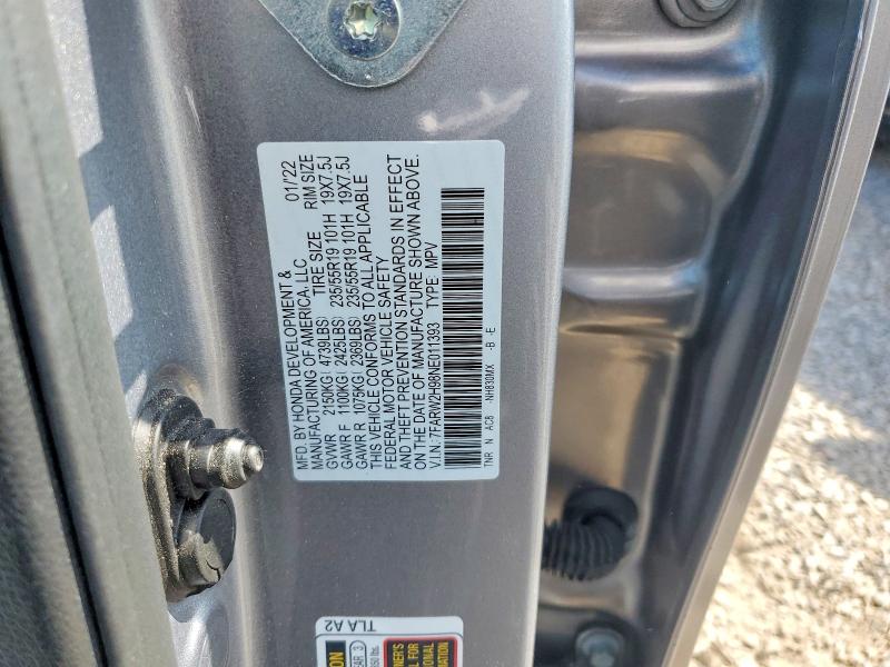 Aukcja sprzedaży 2022 Honda Cr-v, vin: 7FARW2H98NE011393, numer aukcji: 49308456