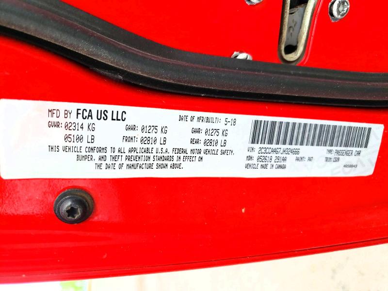 Продажа на аукционе авто 2018 Chrysler 300, vin: 2C3CCAAG7JH324666, номер лота: 48657956