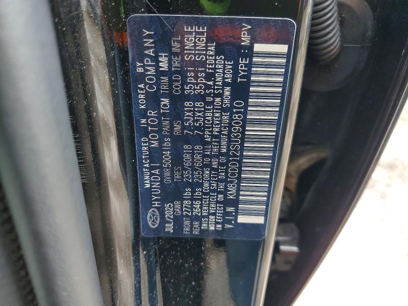Aukcja sprzedaży 2025 Hyundai Tucson, vin: KM8JCDD12SU390810, numer aukcji: 51537886