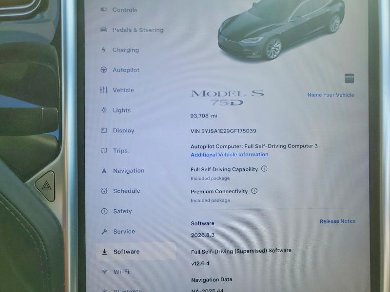 50436446 :رقم المزاد ، 5YJSA1E29GF175039 vin ، 2016 Tesla Model S مزاد بيع