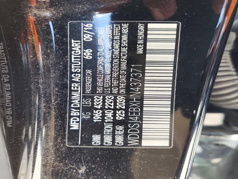 Продажа на аукционе авто 2017 Mercedes-benz Cla, vin: WDDSJ4EBXHN437371, номер лота: 48873266