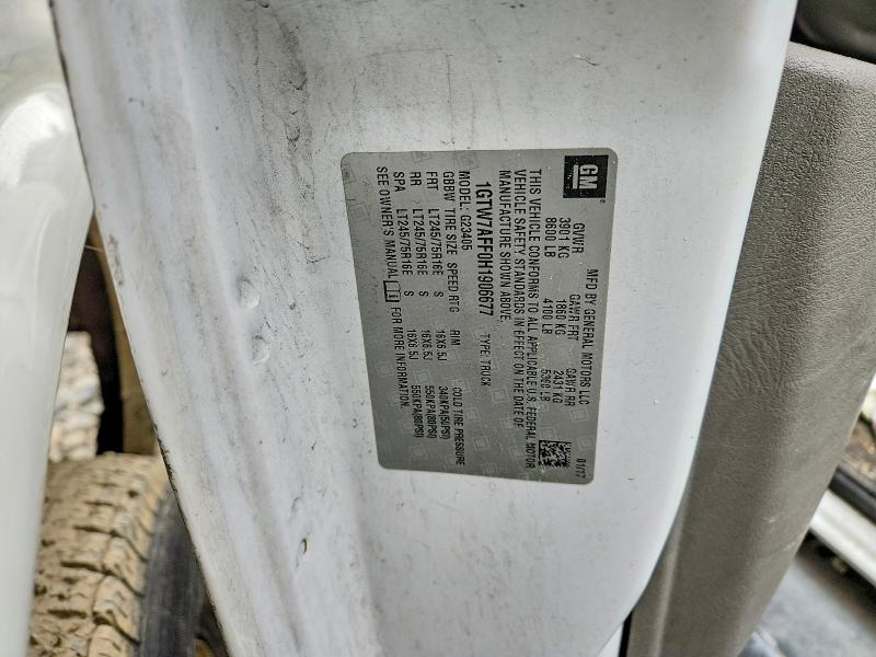 50527736 :رقم المزاد ، 1GTW7AFF0H1906677 vin ، 2017 Gmc Savana مزاد بيع