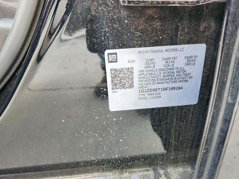 Aukcja sprzedaży 2024 Chevrolet Malibu, vin: 1G1ZD5ST1RF169284, numer aukcji: 49452236