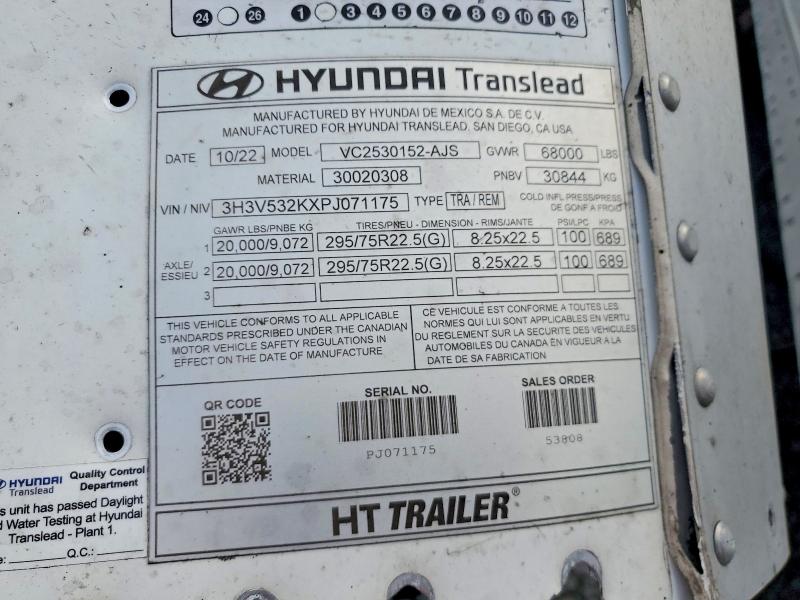 Aukcja sprzedaży 2023 Hyundai Translead Inc Unknown, vin: 3H3V532KXPJ071175, numer aukcji: 47590516
