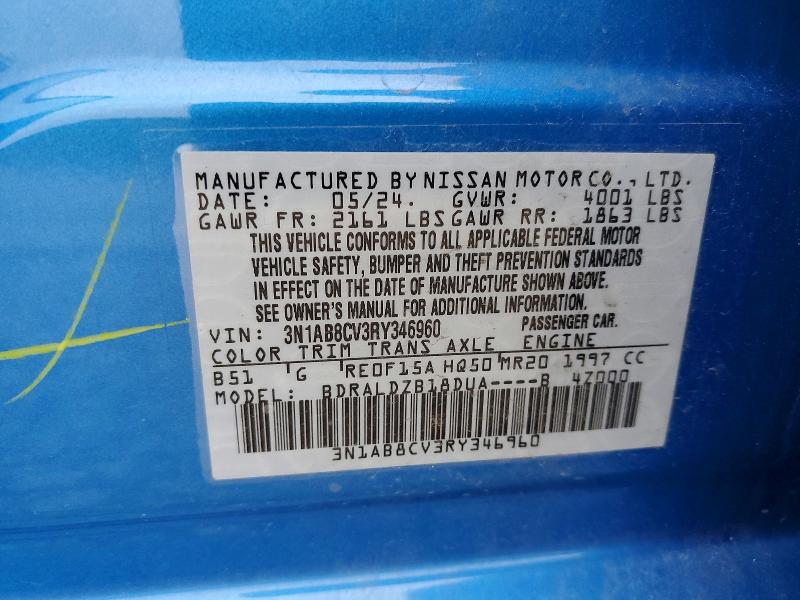 Aukcja sprzedaży 2024 Nissan Sentra, vin: 3N1AB8CV3RY346960, numer aukcji: 51146506