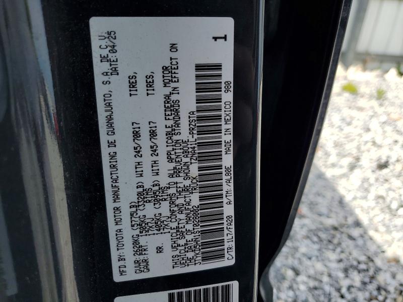 51902406 :رقم المزاد ، 3TYKD5HN1ST028002 vin ، 2025 Toyota Tacoma مزاد بيع